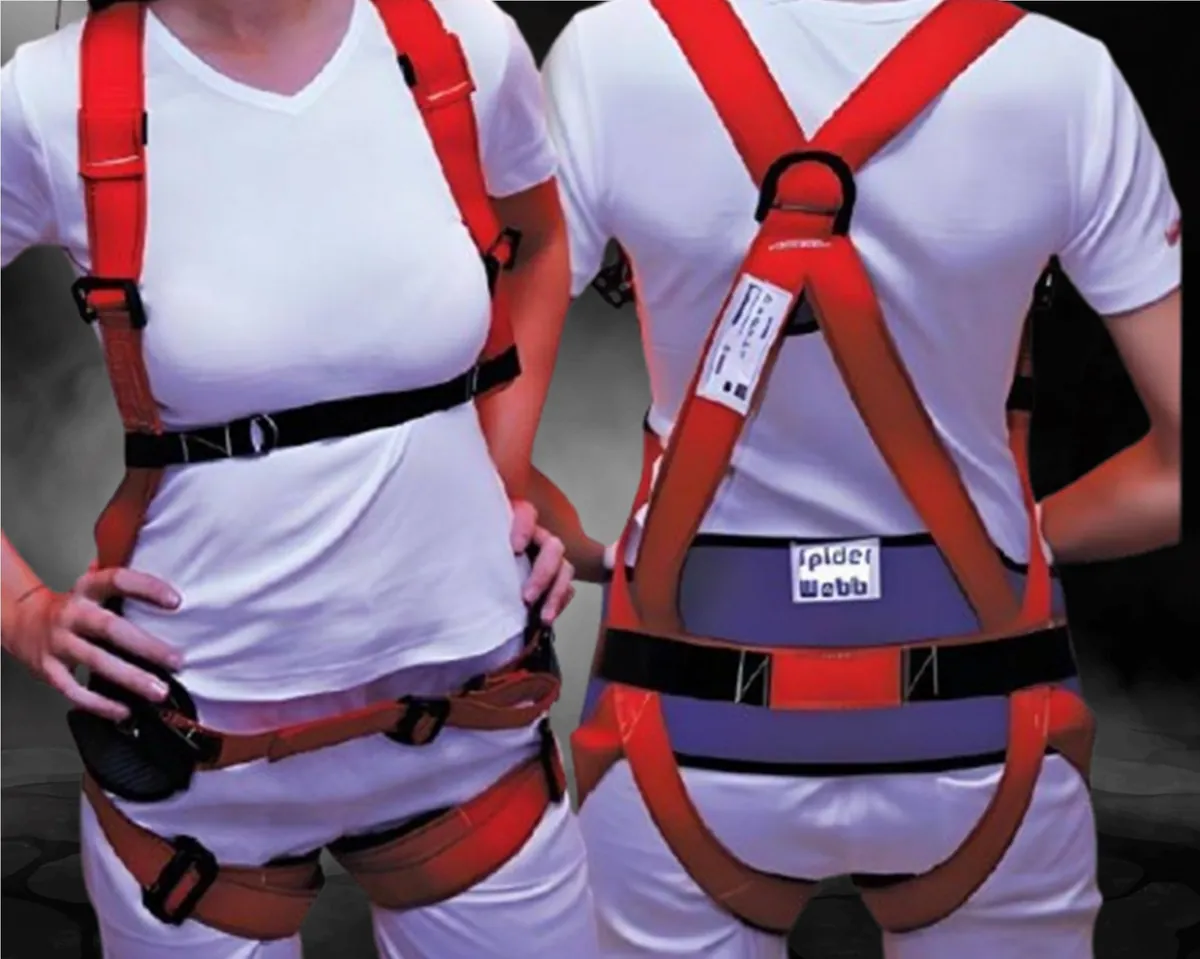 Full body safety harness for fall protection at height