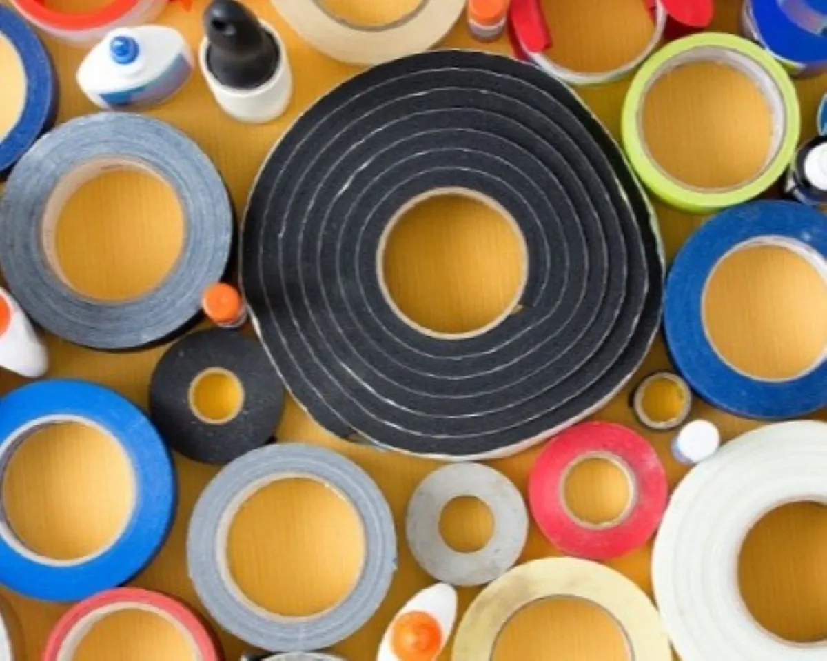 Industrial adhesive tapes and bonding materials for sealing and insulation