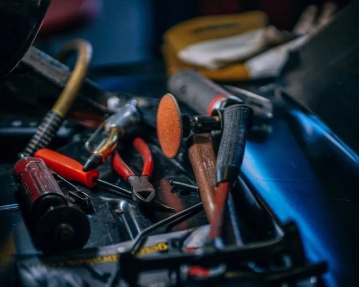 Professional hand tools including pliers, screwdrivers and cutting tools for industrial use